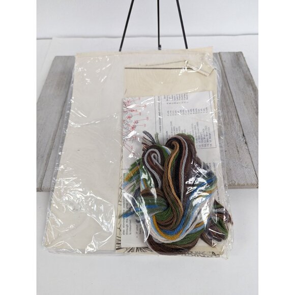 The Creative Circle Bob Fleming Crewel Yarn Needlework Old Wagon 313 0313 - Picture 4 of 4